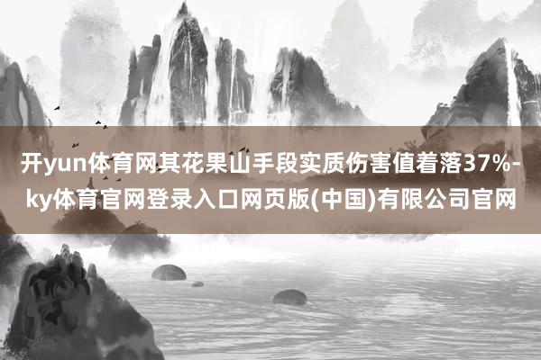 开yun体育网其花果山手段实质伤害值着落37%-ky体育官网