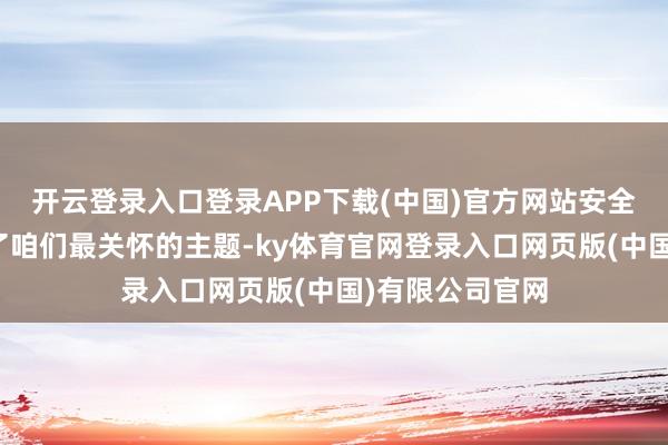 开云登录入口登录APP下载(中国)官方网站安全与快意便成为了