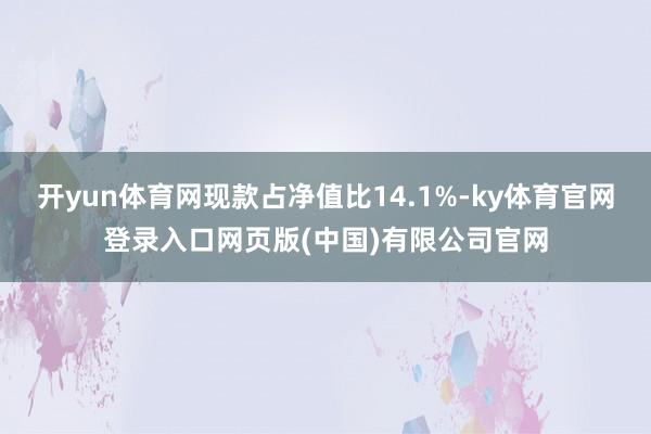 开yun体育网现款占净值比14.1%-ky体育官网登录入口网页版(中国)有限公司官网