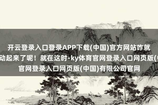 开云登录入口登录APP下载(中国)官方网站咋就还跟车辆的老总